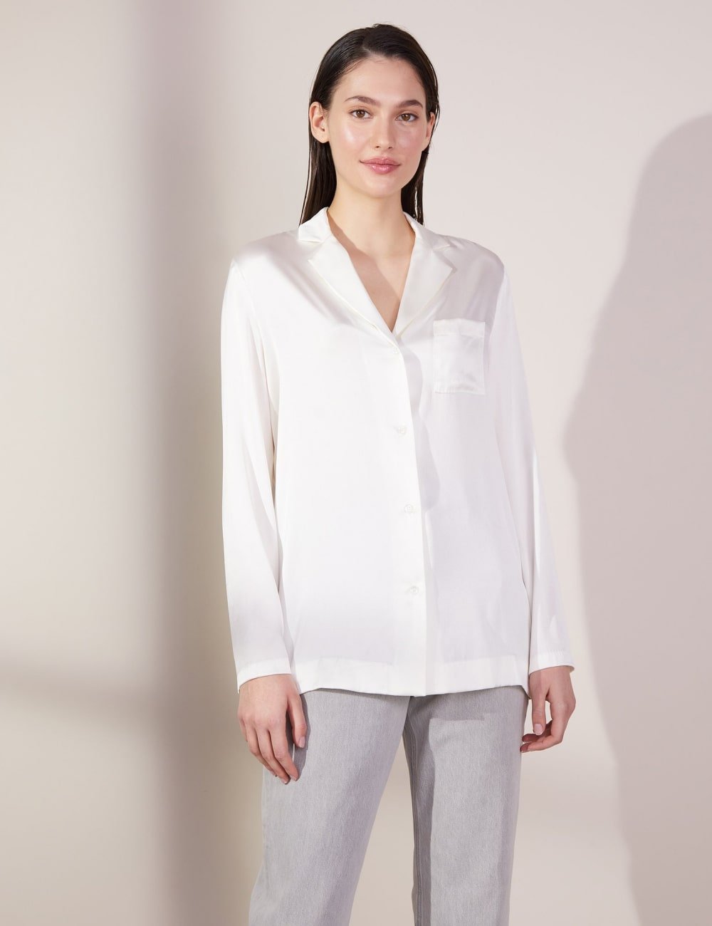 Linen Flap-Pocket Blazer